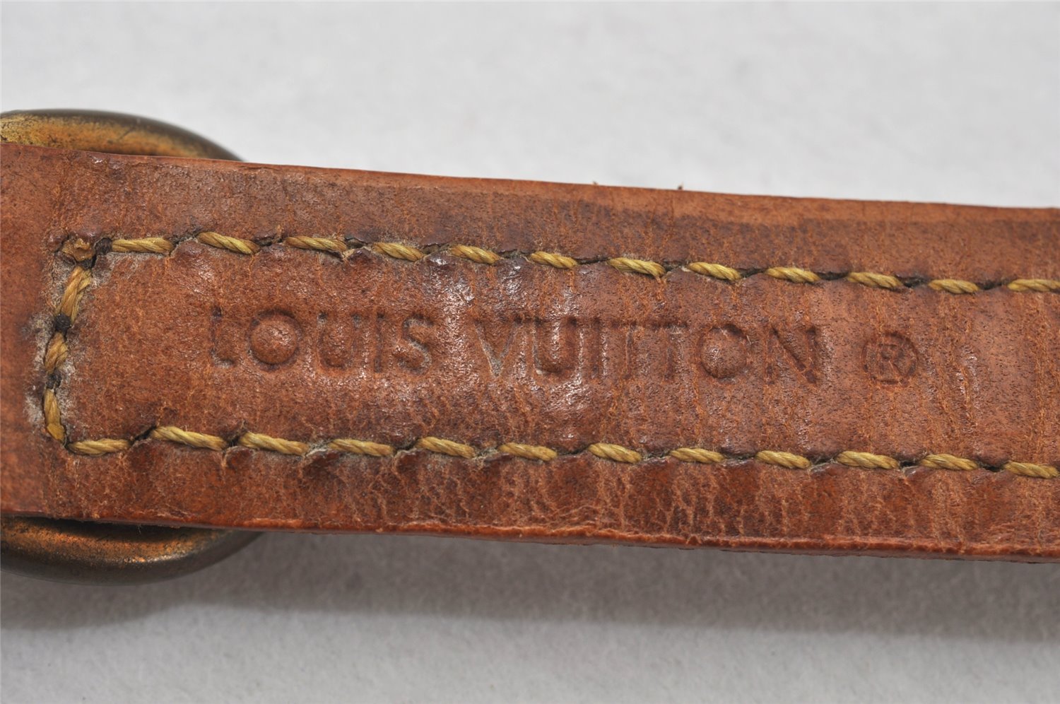 Authentic Louis Vuitton Monogram Collar Baxter PM Dog Collar M58072 LV 7477K