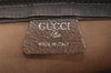 Authentic GUCCI Vintage GG Plus Clutch Hand Bag Purse PVC Leather Brown 7479K