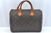 Authentic Louis Vuitton Monogram Speedy 30 Hand Boston Bag M41526 LV Junk 7480G