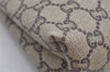 Authentic GUCCI Vintage GG Plus Clutch Hand Bag Purse GG PVC Leather Brown 7480I