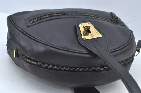 Authentic GUCCI 2Way Shoulder Hand Bag Purse Leather 90671 Black 7481I