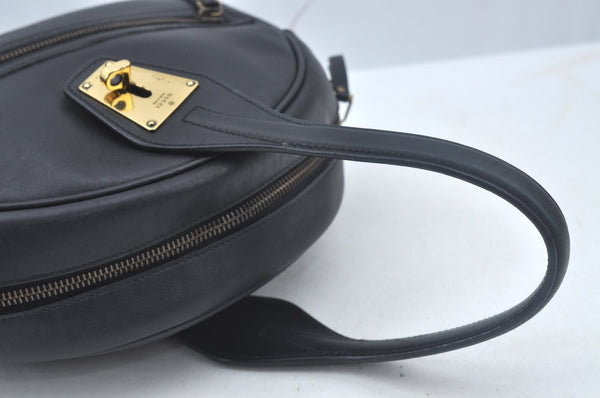 Authentic GUCCI 2Way Shoulder Hand Bag Purse Leather 90671 Black 7481I