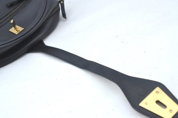 Authentic GUCCI 2Way Shoulder Hand Bag Purse Leather 90671 Black 7481I