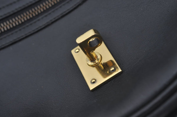 Authentic GUCCI 2Way Shoulder Hand Bag Purse Leather 90671 Black 7481I