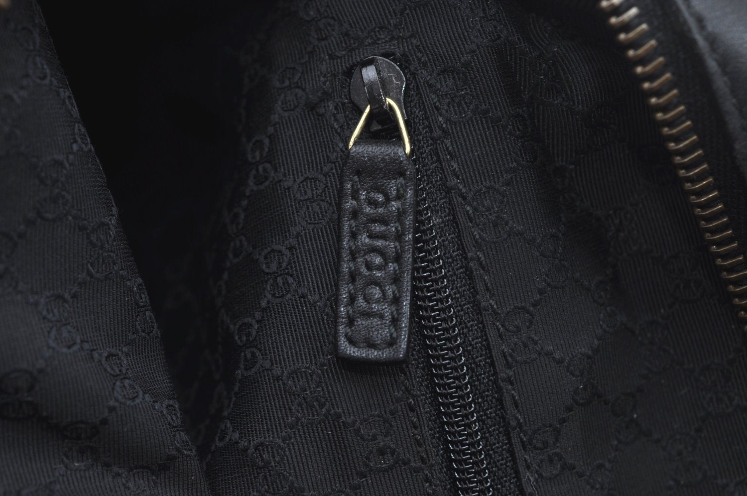 Authentic GUCCI 2Way Shoulder Hand Bag Purse Leather 90671 Black 7481I