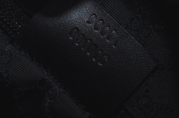 Authentic GUCCI 2Way Shoulder Hand Bag Purse Leather 90671 Black 7481I