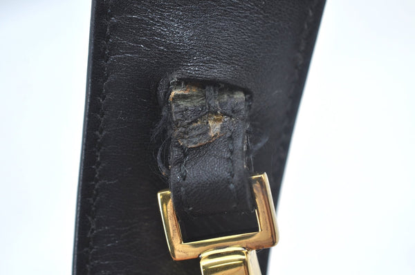 Authentic GUCCI 2Way Shoulder Hand Bag Purse Leather 90671 Black 7481I