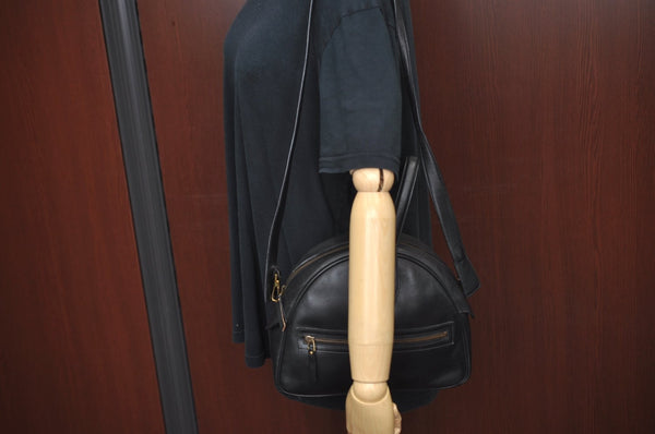 Authentic GUCCI 2Way Shoulder Hand Bag Purse Leather 90671 Black 7481I