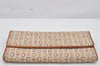 Authentic CELINE C Macadam Blason Pattern Long Wallet Canvas Leather Beige 7481K