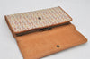 Authentic CELINE C Macadam Blason Pattern Long Wallet Canvas Leather Beige 7481K