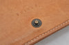 Authentic CELINE C Macadam Blason Pattern Long Wallet Canvas Leather Beige 7481K