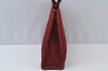 Authentic HERMES Fourre Tout PM Vintage Hand Tote Bag Canvas Red 7482I