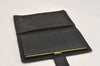 Authentic CHANEL Vintage Calf Skin Long Wallet Purse Black CC Logo 7483K