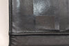 Authentic CHANEL Vintage Calf Skin Long Wallet Purse Black CC Logo 7483K