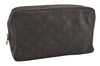 Auth Louis Vuitton Monogram Trousse Toilette 28 Clutch Hand Bag M47522 LV 7486I