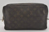 Auth Louis Vuitton Monogram Trousse Toilette 28 Clutch Hand Bag M47522 LV 7486I