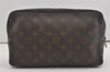 Auth Louis Vuitton Monogram Trousse Toilette 28 Clutch Hand Bag M47522 LV 7486I
