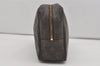 Auth Louis Vuitton Monogram Trousse Toilette 28 Clutch Hand Bag M47522 LV 7486I