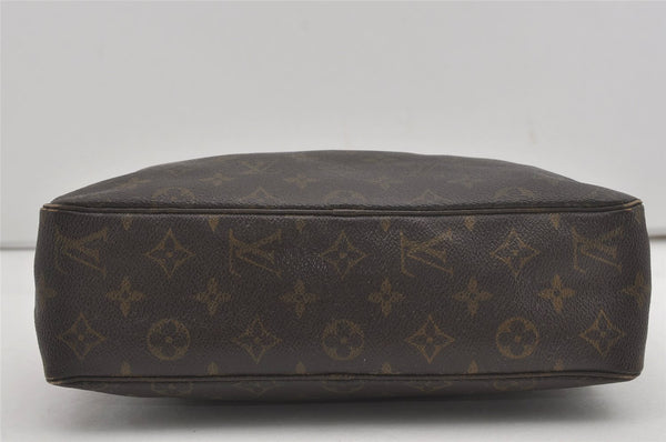 Auth Louis Vuitton Monogram Trousse Toilette 28 Clutch Hand Bag M47522 LV 7486I