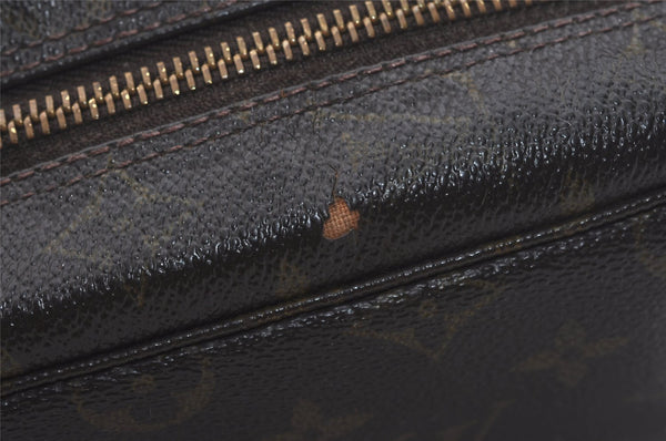 Auth Louis Vuitton Monogram Trousse Toilette 28 Clutch Hand Bag M47522 LV 7486I