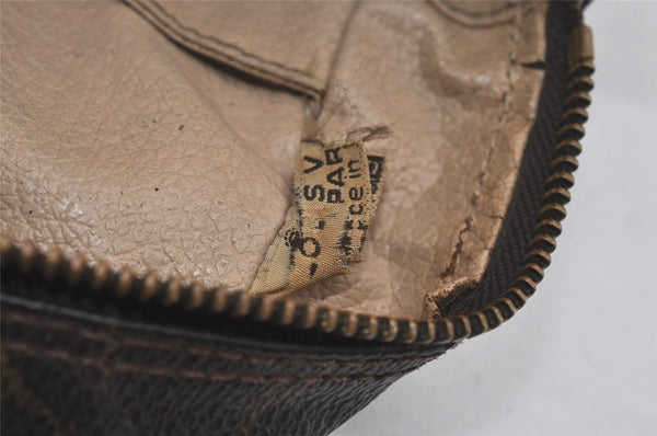 Auth Louis Vuitton Monogram Trousse Toilette 28 Clutch Hand Bag M47522 LV 7486I