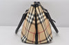 Authentic BURBERRY Vintage Nova Check PVC Leather Hand Tote Bag Beige 7486K