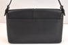 Authentic BURBERRY Vintage Leather Shoulder Hand Bag Purse Black 7487K