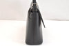 Authentic BURBERRY Vintage Leather Shoulder Hand Bag Purse Black 7487K