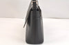 Authentic BURBERRY Vintage Leather Shoulder Hand Bag Purse Black 7487K