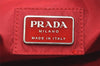 Authentic PRADA Vintage Nylon Tessuto Waist Body Bag Purse Red 7488K