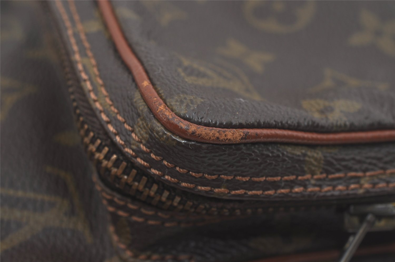 Authentic Louis Vuitton Monogram Amazone Shoulder Cross Bag Old Model Junk 7489I