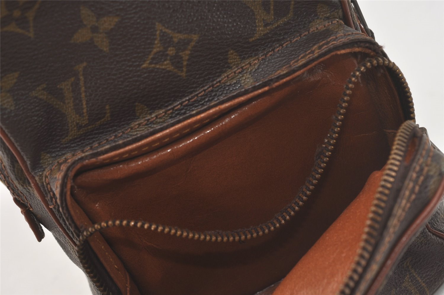 Authentic Louis Vuitton Monogram Amazone Shoulder Cross Bag Old Model Junk 7489I