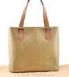 Authentic Louis Vuitton Vernis Houston Shoulder Hand Bag Beige M91004 LV 7491I