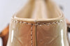 Authentic Louis Vuitton Vernis Houston Shoulder Hand Bag Beige M91004 LV 7491I