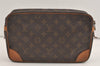 Authentic Louis Vuitton Monogram Compiegne 28 Clutch Hand Bag M51845 LV 7491J