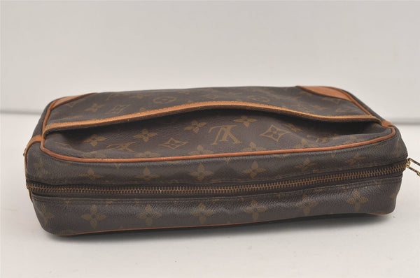 Authentic Louis Vuitton Monogram Compiegne 28 Clutch Hand Bag M51845 LV 7491J