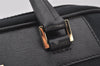 Authentic GUCCI Vintage Hand Bag Purse Canvas Leather 0015155 Black 7491K