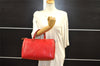 Authentic Louis Vuitton Epi Speedy 30 Hand Boston Bag Red M43007 LV 7492I