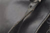 Authentic GUCCI Jackie Backpack Purse GG Suede Leather 0030236 Black 7492J