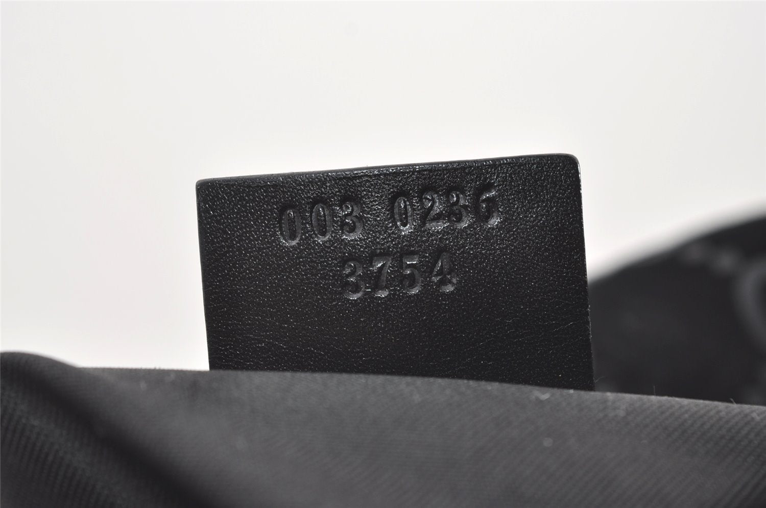 Authentic GUCCI Jackie Backpack Purse GG Suede Leather 0030236 Black 7492J