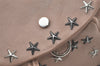 Authentic JIMMY CHOO Vintage Stella Star Studs Leather Backpack Pink Beige 7492K