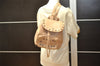 Authentic JIMMY CHOO Vintage Stella Star Studs Leather Backpack Pink Beige 7492K