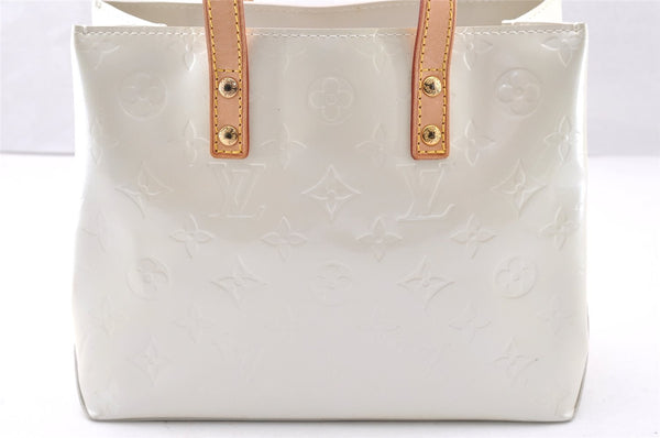 Authentic Louis Vuitton Vernis Reade PM Hand Bag White White M91336 LV 7493I