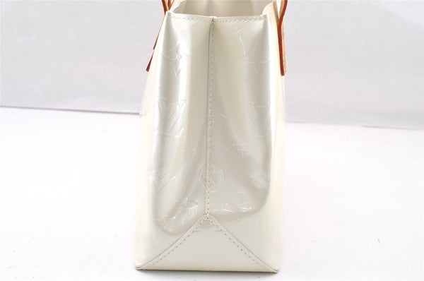 Authentic Louis Vuitton Vernis Reade PM Hand Bag White White M91336 LV 7493I