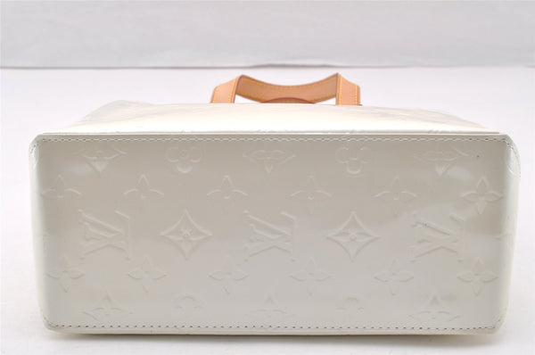 Authentic Louis Vuitton Vernis Reade PM Hand Bag White White M91336 LV 7493I