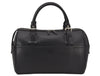 Authentic BURBERRY Vintage Leather Hand Boston Bag Black 7494K