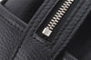 Authentic BURBERRY Vintage Leather Hand Boston Bag Black 7494K