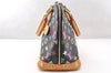 Auth Louis Vuitton Monogram Multicolor Alma PM Black Hand Bag M92646 LV 7495I