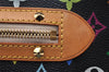 Auth Louis Vuitton Monogram Multicolor Alma PM Black Hand Bag M92646 LV 7495I