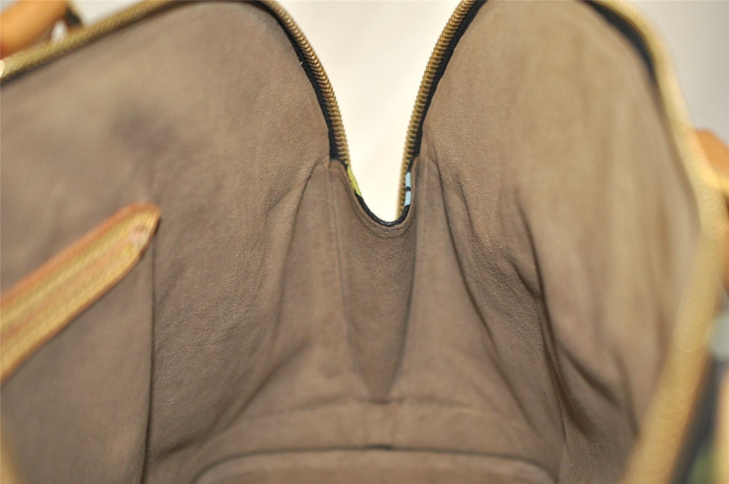 Auth Louis Vuitton Monogram Multicolor Alma PM Black Hand Bag M92646 LV 7495I